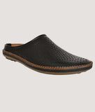 Big Boon men's black clogs style mule shoe with perforated design.