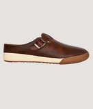 Big Boon Men's Ethnic Clogs, brown synthetic slip-on with traditional designs, TPR sole.