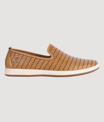 Loafer: Big Boon Men Woven Design Slip-On Loafer Shoes