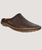 Big Boon Men's Clogs Style Mule Shoe in brown with perforated design for comfort and support.