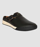 Big Boon Men's Ethnic Clogs with traditional design, synthetic material, TPR sole, slip-on closure.