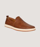 Big Boon Men Perforated Lightweight Slip-On Loafers, stylish brown breathable loafers for everyday wear.