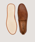 Men's perforated lightweight slip-on loafers by Big Boon, featuring a sleek brown design for stylish comfort.