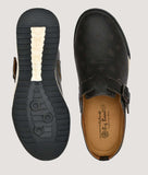 Big Boon Men's Printed Ethnic Clogs with unique design, black color, and sturdy construction.