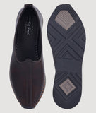 Sport Style Shoes - Big Boon Men's Ethnic Nagra Shoes with rubber sole and synthetic leather material.