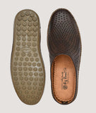 Big Boon Men's Clogs Style Mule Shoe, comfortable slip-on clogs with perforated leather upper and durable rubber sole.