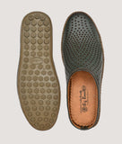 Big Boon Men's Clogs Style Mule Shoe, durable slip-on footwear with perforated design, top and bottom view.