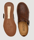 Big Boon Men's Printed Ethnic Clogs with unique pattern and sturdy construction.