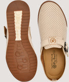 Big Boon Men's Ethnic Clogs with traditional design, synthetic material, TPR sole, and slip-on closure.