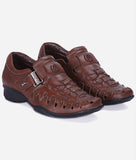 Bigboonstore Alligator Texture Style Coffee / 6 Big Boon Men's Roman Sandal Alligator Texture Style