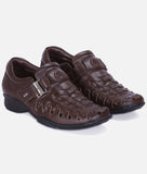 Bigboonstore Alligator Texture Style Dcoffee / 6 Big Boon Men's Roman Sandal Alligator Texture Style