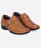 Bigboonstore Alligator Texture Style Tan / 6 Big Boon Men's Roman Sandal Alligator Texture Style