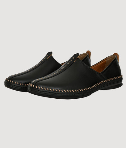 Bigboonstore Jutti Style Black / 6 Ethnic shoes - Big Boon Men's Ethnic Nagra  shoes