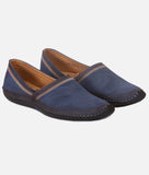 Bigboonstore Kohlapuri Style N-blue / 6 Ethnic Shoes - Big Boon Men's Kolhapuri Nagra Style Shoes
