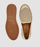 Big Boon men's laser-cut ethnic loafer shoes with synthetic leather upper and TPR sole