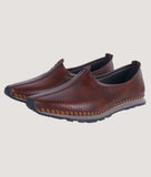 Bigboonstore Nagra Sport Style Coffee / 6 Sport Style Shoes - Big Boon Men's Ethnic Nagra Shoes