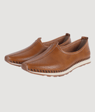 Bigboonstore Nagra Sport Style Tan / 6 Sport Style Shoes - Big Boon Men's Ethnic Nagra Shoes