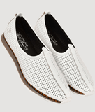 Bigboonstore Nagra Sport Style White / 6 Sport Style Shoes - Big Boon Men's Ethnic Nagra Shoes