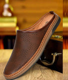 Bigboonstore Open Back Style Coffee / 6 Open Back Shoes - Big Boon Men's Casual Backless Slip-On Mule