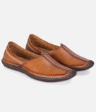 Bigboonstore Jutti Style Tan / 6 Ethnic shoes - Big Boon Men's Nagra Mojari Style shoes