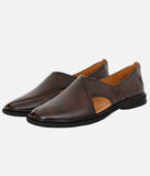Bigboonstore Peshawari Suede Style Big Boon Men's Ethnic Mojari Peshawari Suede Style