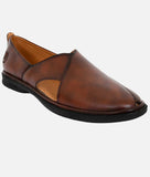 Bigboonstore Peshawari Suede Style Big Boon Men's Ethnic Mojari Peshawari Suede Style