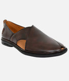 Bigboonstore Peshawari Suede Style Big Boon Men's Ethnic Mojari Peshawari Suede Style
