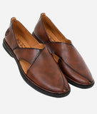 Bigboonstore Peshawari Suede Style Coffee / 6 Big Boon Men's Ethnic Mojari Peshawari Suede Style